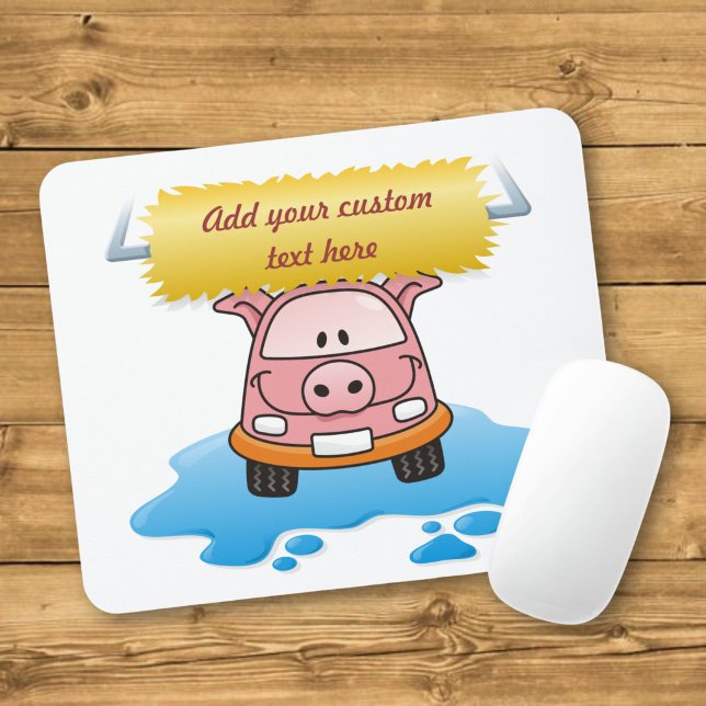 Autowasch-Schwein Mousepad (Von Creator hochgeladen)