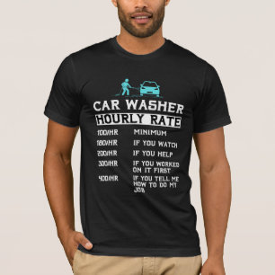 Autowaschanlage Mechaniker Handreiniger Auto T-Shirt