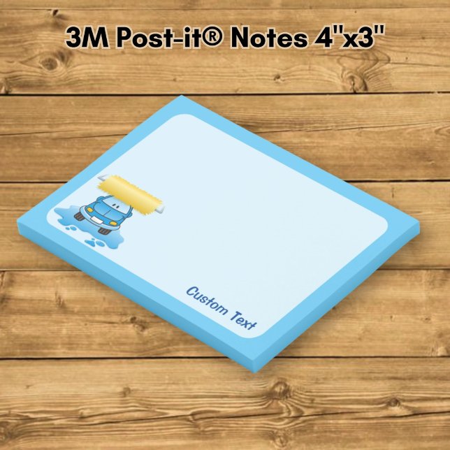 Autowäsche Cartoon Post-it Klebezettel (Von Creator hochgeladen)