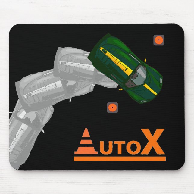 AUTOX-grün Mousepad (Vorne)