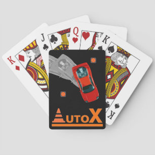 AUTOX-rot Spielkarten