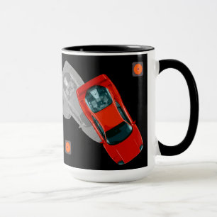 AUTOX-rot Tasse