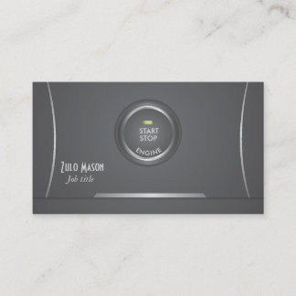 Autozündungsstartknopf Visitenkarte