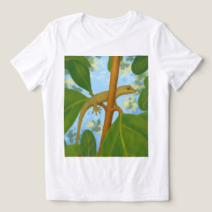 Autsch! Gecko-Malerei Tri-Blend Shirt