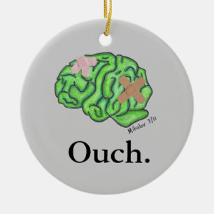 "Autsch" Verzierung Keramik Ornament