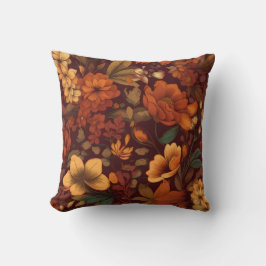 Autum brown season flower floral Beauty Interior Kissen