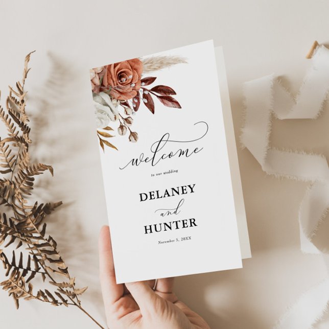 Autum Rustic Floral, Booklet zum Programm für Hoch Flyer (Von Creator hochgeladen)