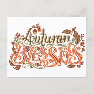 AUTUMENBLESSINGS POSTKARTE