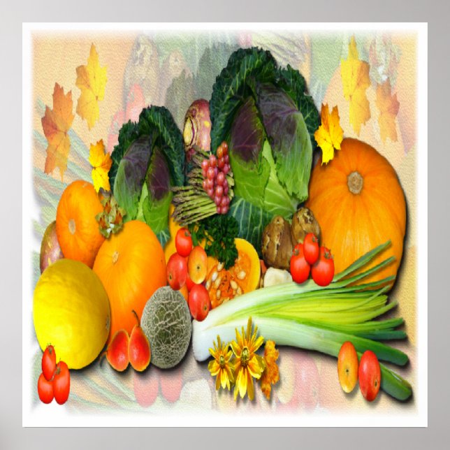 AUTUMMER VEGETABLES ~ Print/Poster Poster (Vorne)