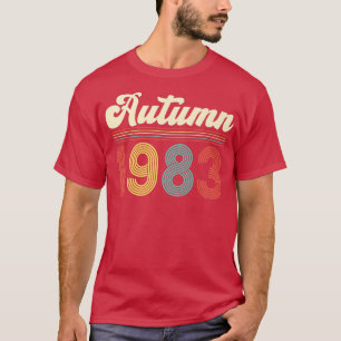Autumn 198340th Birthday Retro Vintage Personalize T-Shirt