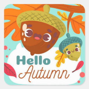 Autumn Acorns Stickers