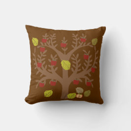 Autumn Apple Tree Pillow Kissen