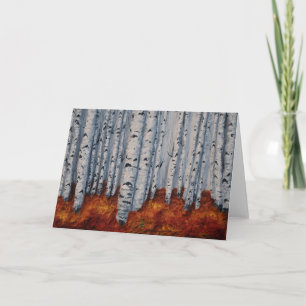 Autumn Aspens Greeting Card Artist Alison Galvan Karte