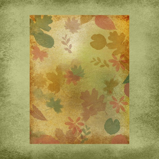 Autumn Aura Verlasse Scrapbook Paper (Von Creator hochgeladen)