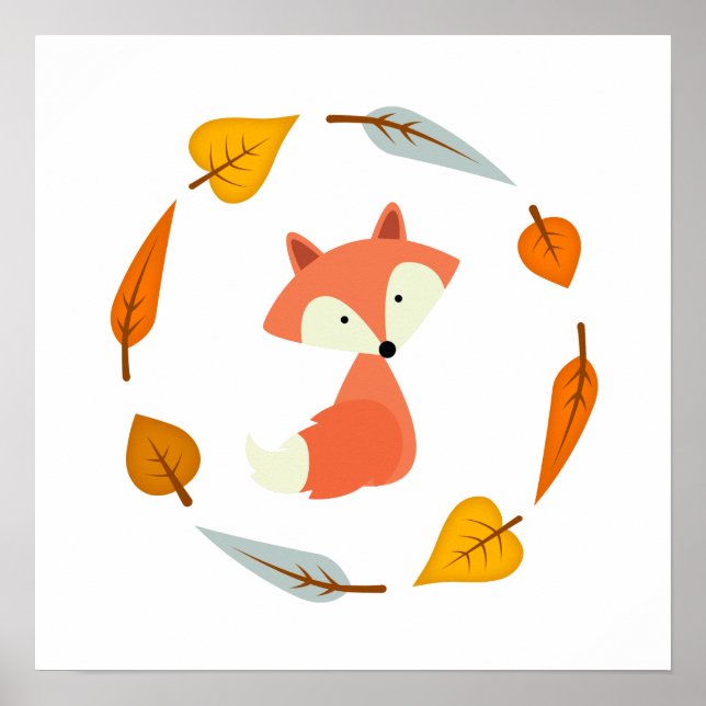 Autumn Baby Fox Poster (Vorne)