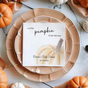 Autumn Baby Shower Little Pumpkin Shower Serviette