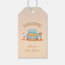 Autumn Bears Pumpkins in Truck Custom