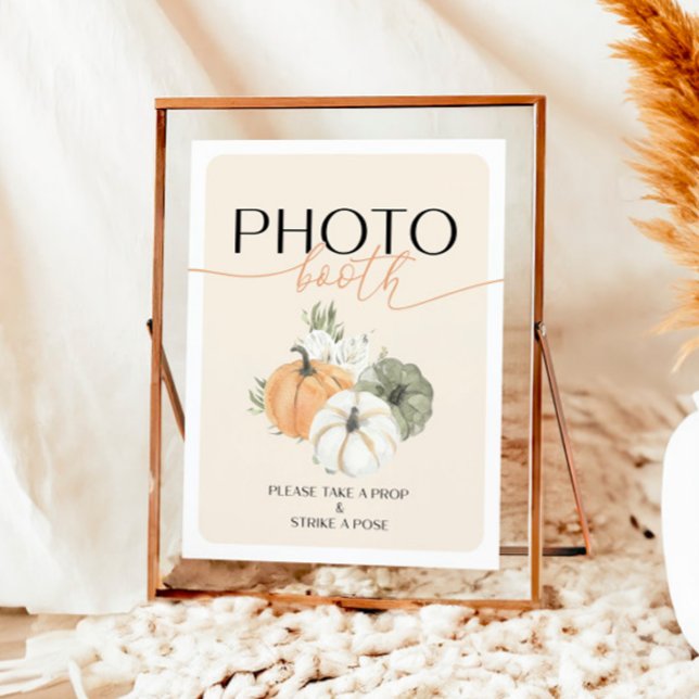 Autumn Birthday Fotobooth Sign Poster (Von Creator hochgeladen)