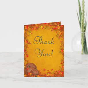 Autumn Bliss Wedding Vielen Dank Dankeskarte