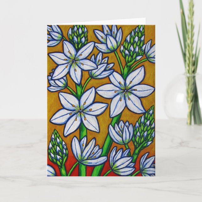 Autumn Bloom Yellow Greycard Karte (Vorderseite)