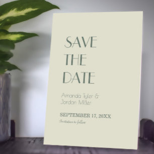 Autumn Boho Deko CremeWedding Save The Date
