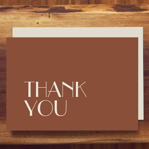 Autumn Boho Deko   Rust Wedding Flat Dankeskarte