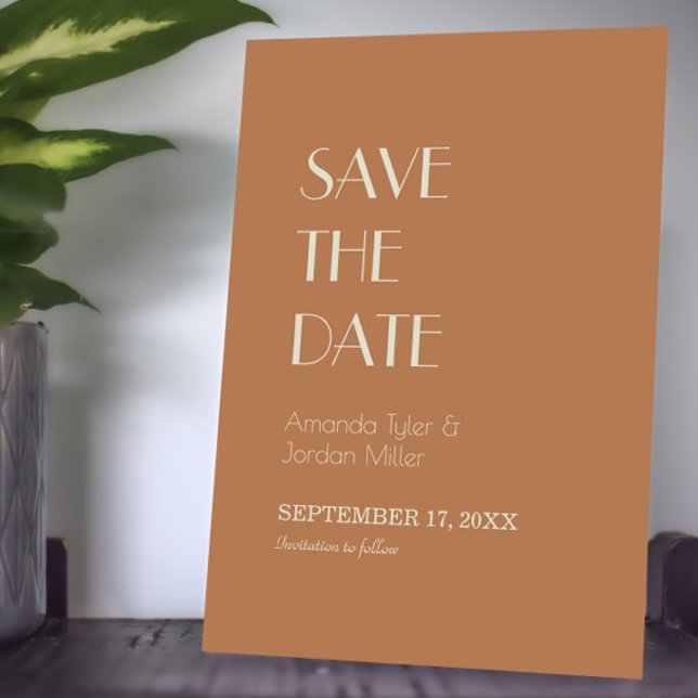 Autumn Boho Deko | Terracotta Wedding Save The Date (Von Creator hochgeladen)