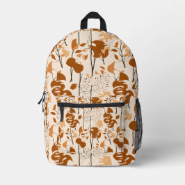 Autumn Botanical Leaves Minimalist  Bedruckter Rucksack
