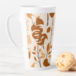 Autumn Botanical Leaves Minimalist Mug Milchtasse
