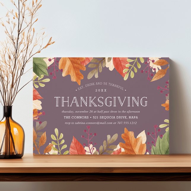 Autumn Bounty | Erntedank Abendessen Einladung (Von Creator hochgeladen)