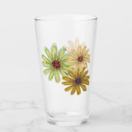 Autumn Bouquet Glass Cup Glas