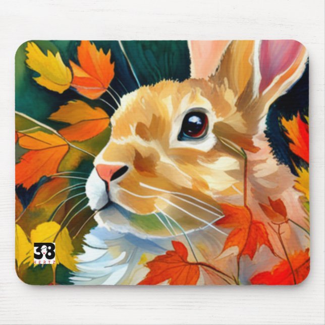 Autumn Bunny Mousepad (Vorne)