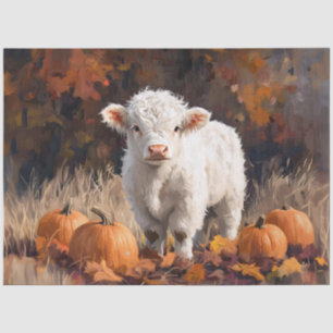 Autumn Calf unter Pumpkins Decoupage Seidenpapier