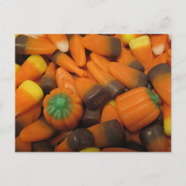 Autumn Candy Corn Postcard Postkarte