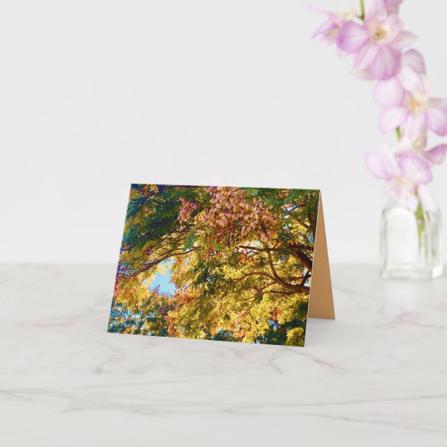 Autumn Canopy Card  Karte (Orchidee)