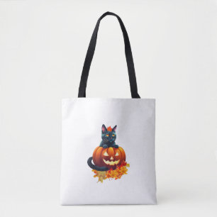 Autumn Cat, Pumpkin, Halloween Graphic Design