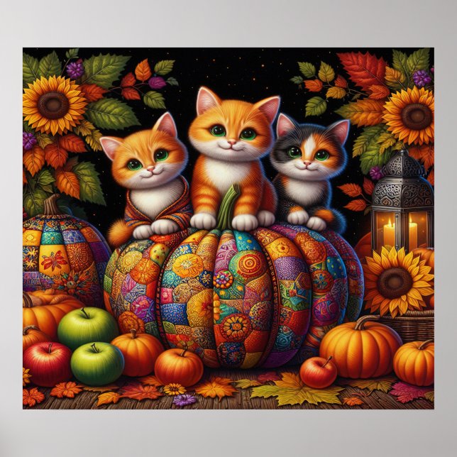 Autumn Cats Poster (Vorne)