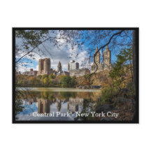 Autumn Central Park, New York City Custom Text