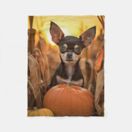 Autumn Chihuahua Fleecedecke