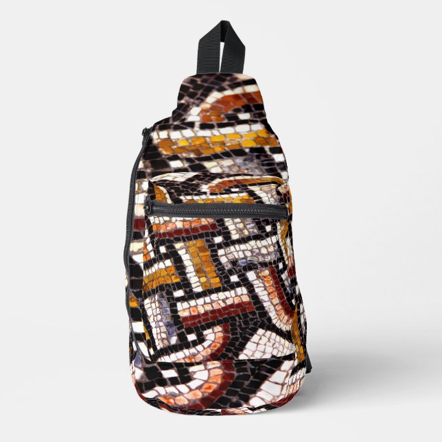 Autumn Colored Mosaic Crossbody Bag (Vorderseite)