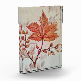 Autumn cooper vine leaf fotoblock