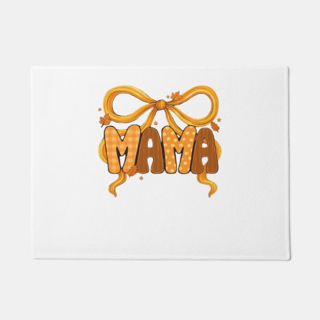 Autumn Coquette Mama - Cosy Fall Aesthetic with Bo Fußmatte (Vorderseite)