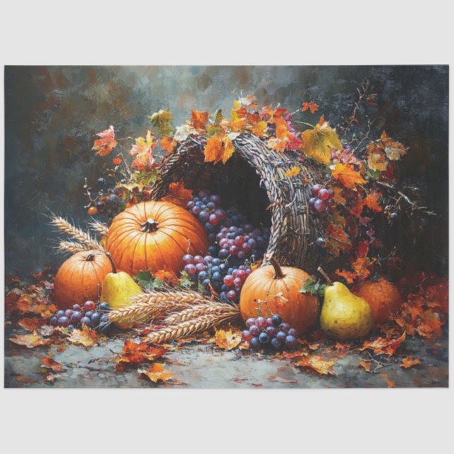 Autumn Cornucopia Decoupage Seidenpapier (Vorderseite)