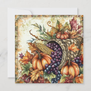 Autumn Cornucopia Grußkarte