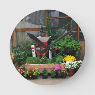 Autumn Decor Runde Wanduhr