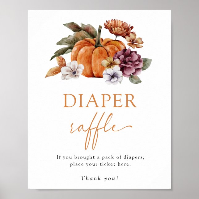 Autumn Diaper Raffle Poster (Vorne)