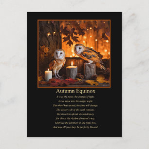 Autumn Equnoix Mabon Pagan Wicca Feiertagspostkarte