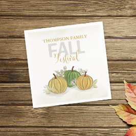 Autumn Erntedank Gourds Custom Serviette