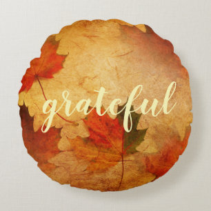 Autumn Erntedank Holiday Custom Rundes Kissen