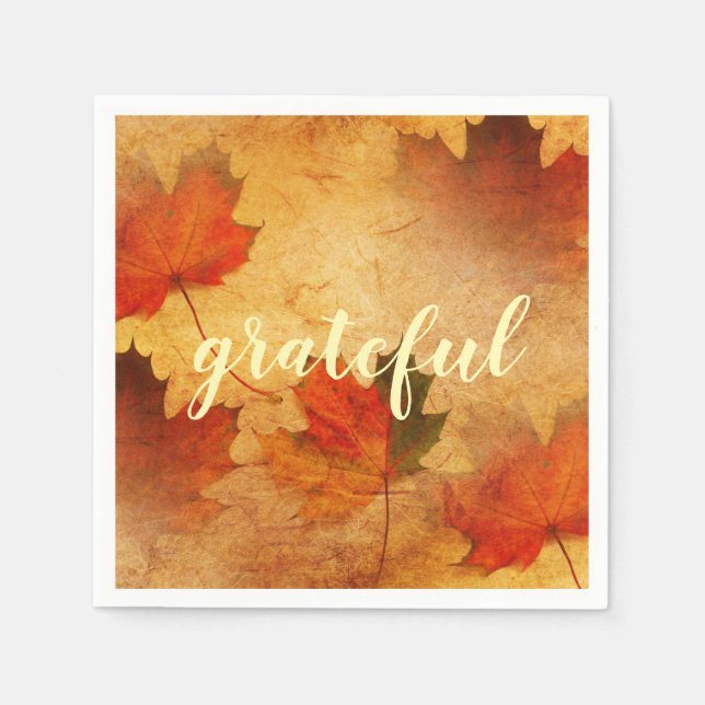 Autumn Erntedank Holiday Custom Serviette (Vorderseite)